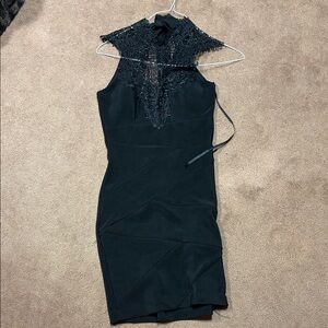 Streetwear Society Black Lace Backless Dress